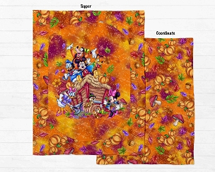 Fab 5 Fall Orange Spice Blanket Panel